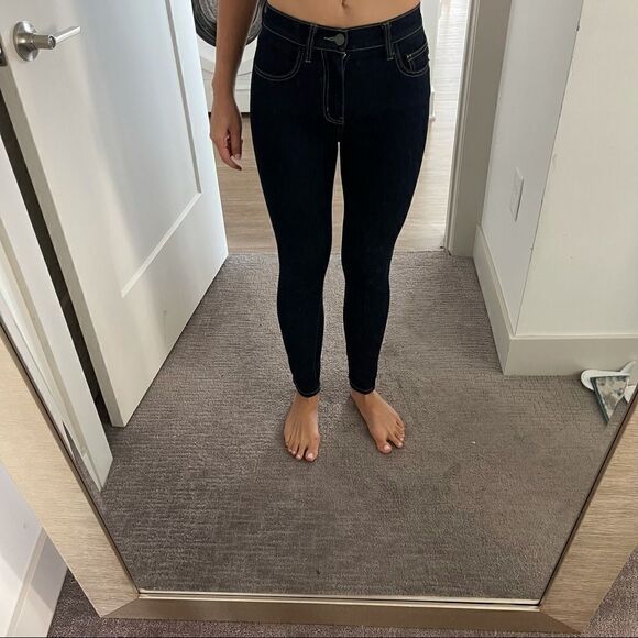 NWOT Current Elliot High Rise Skinny Dark Jeans - Picture 7 of 7